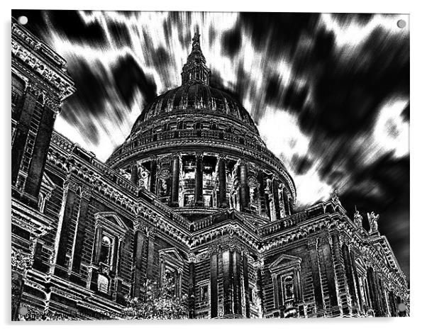 St Pauls 2 Acrylic by Andrew Driver