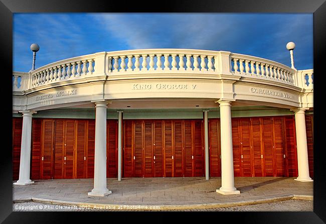 The Colonnade, Bexhill Framed Print by Phil Clements