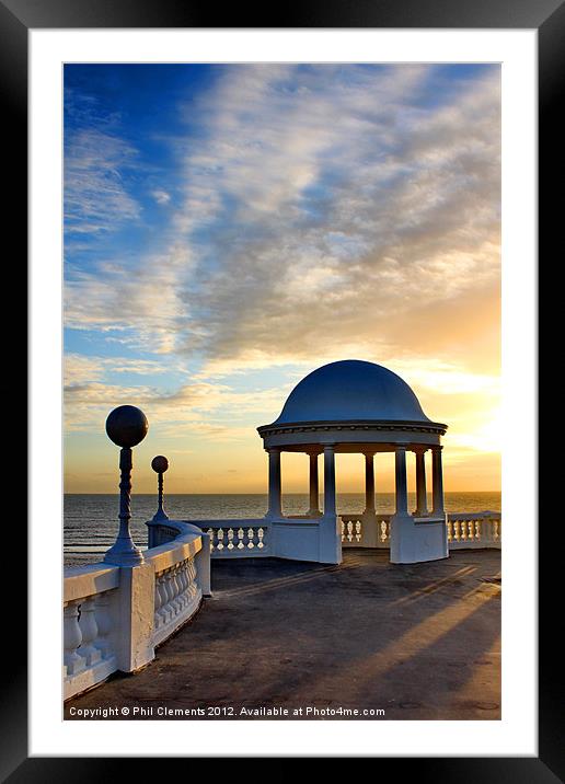 King George V Colonnade Bexhill Framed Mounted Print by Phil Clements