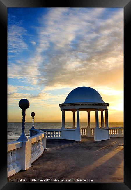 King George V Colonnade Bexhill Framed Print by Phil Clements