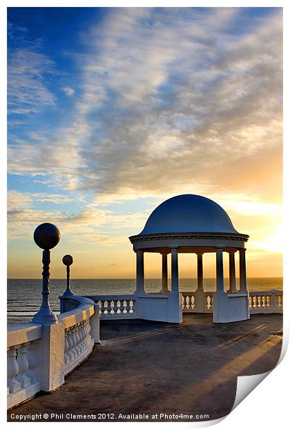 King George V Colonnade Bexhill Print by Phil Clements