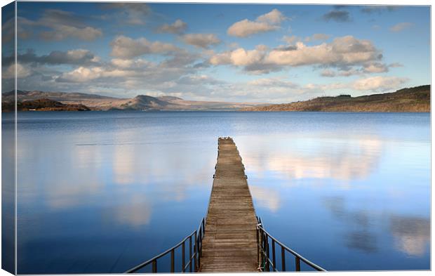 The Cruin Jetty Canvas Print by Grant Glendinning