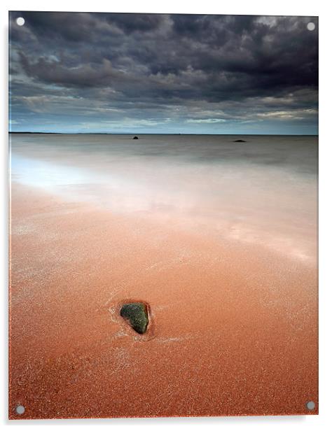 Seamill beach Acrylic by Grant Glendinning