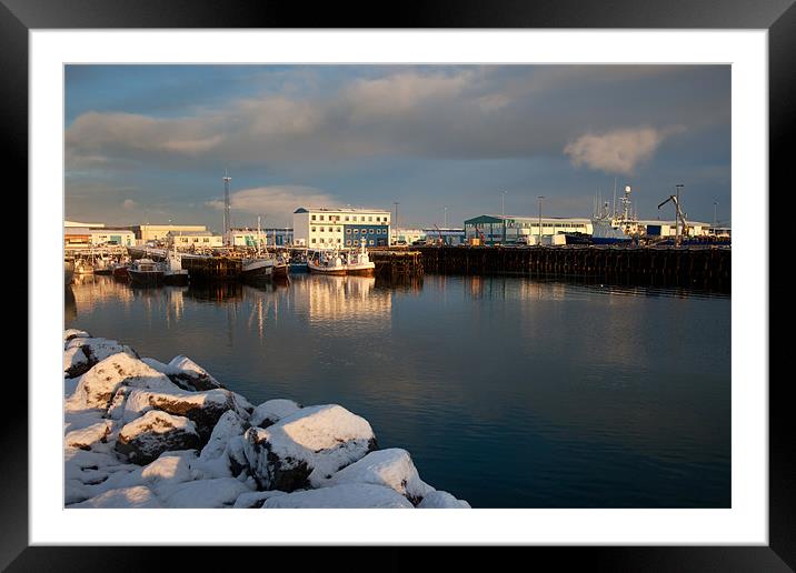 Reykjavik Framed Mounted Print by Gail Johnson