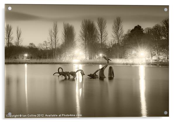 The Dragon in the Lake Acrylic by Ian Collins