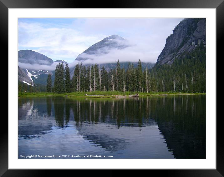 Misty Fijord Framed Mounted Print by Marianne Fuller