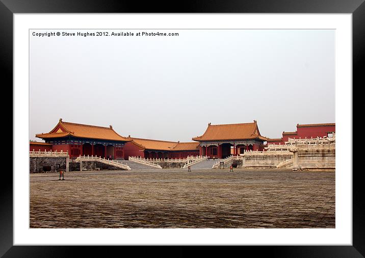 The Forbidden City Beijing China Framed Mounted Print by Steve Hughes