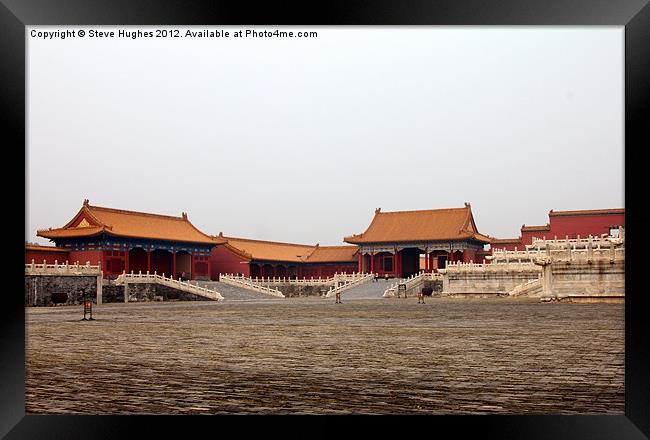 The Forbidden City Beijing China Framed Print by Steve Hughes