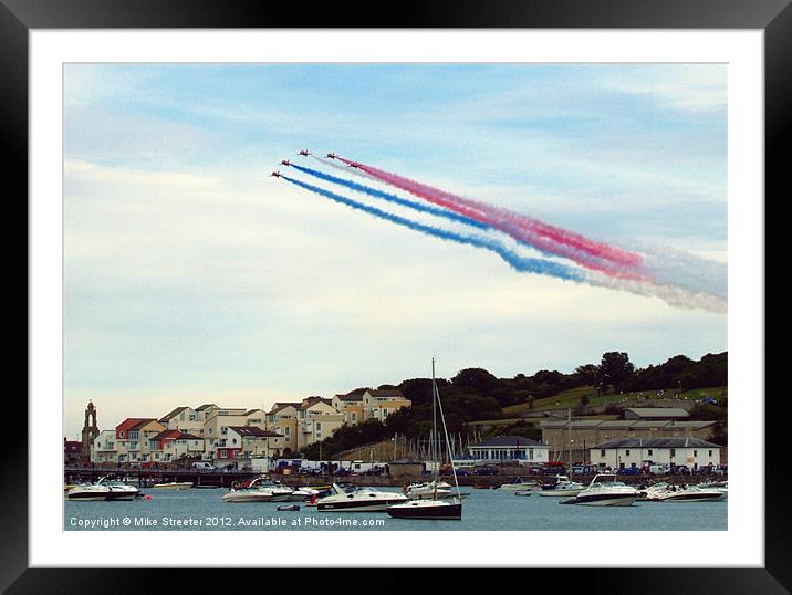 Arrows over Swanage Framed Mounted Print by Mike Streeter