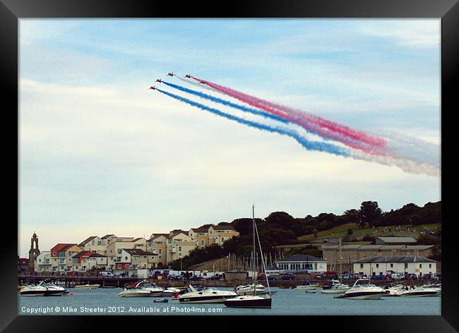 Arrows over Swanage Framed Print by Mike Streeter