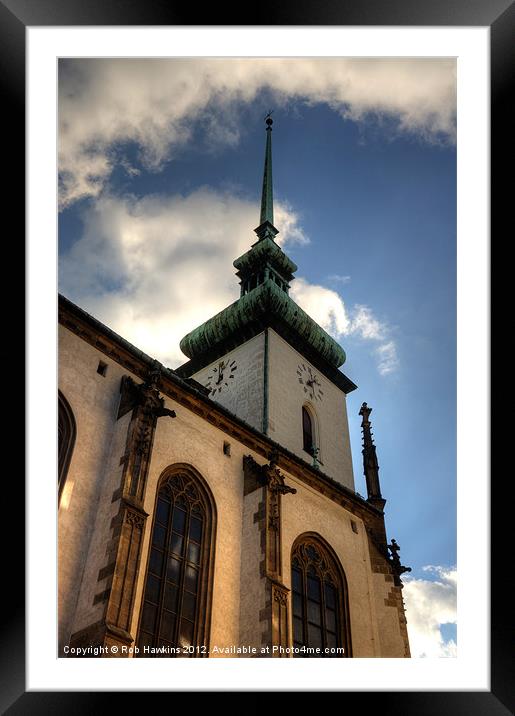 Tower of Brno Framed Mounted Print by Rob Hawkins