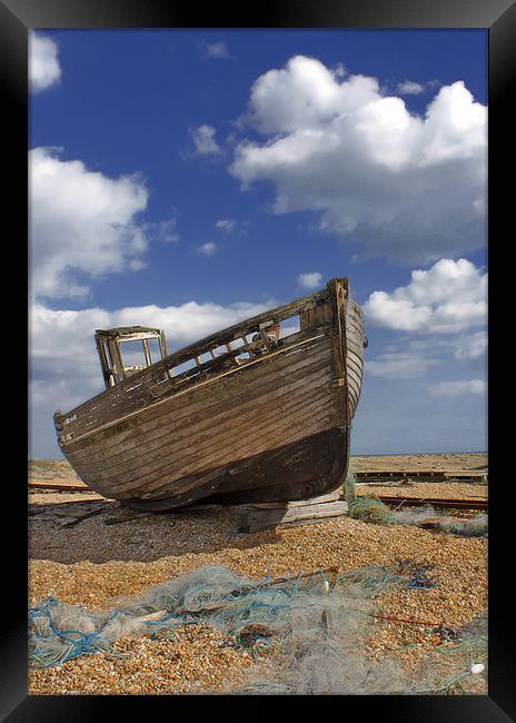 Dungeness Fishing Boat Framed Print by Phil Clements