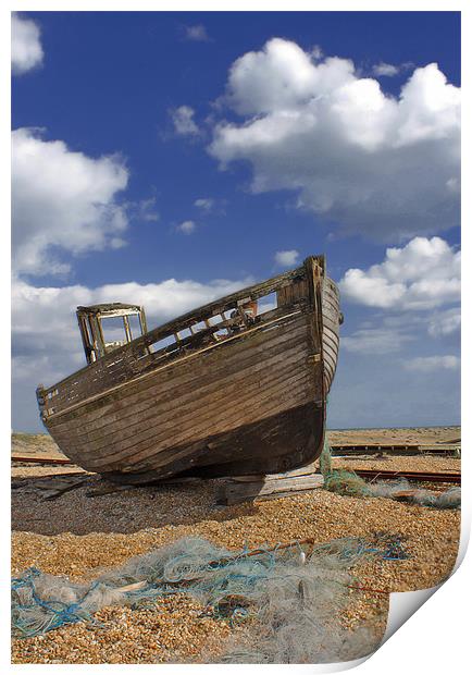 Dungeness Fishing Boat Print by Phil Clements