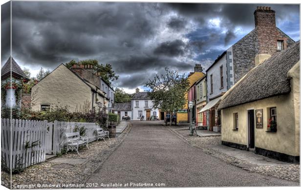 Before the Storm - Bunratty Folk Park Canvas Print by Andreas Hartmann