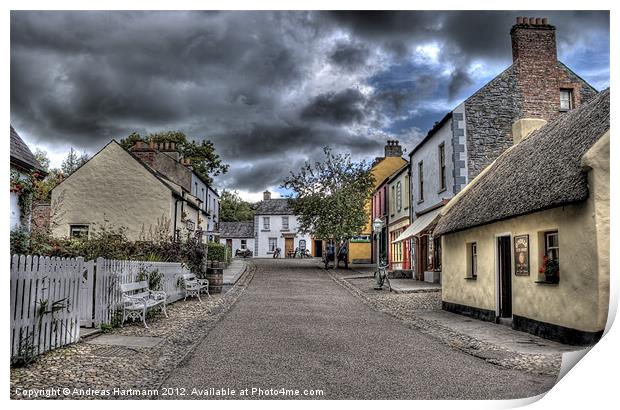 Before the Storm - Bunratty Folk Park Print by Andreas Hartmann