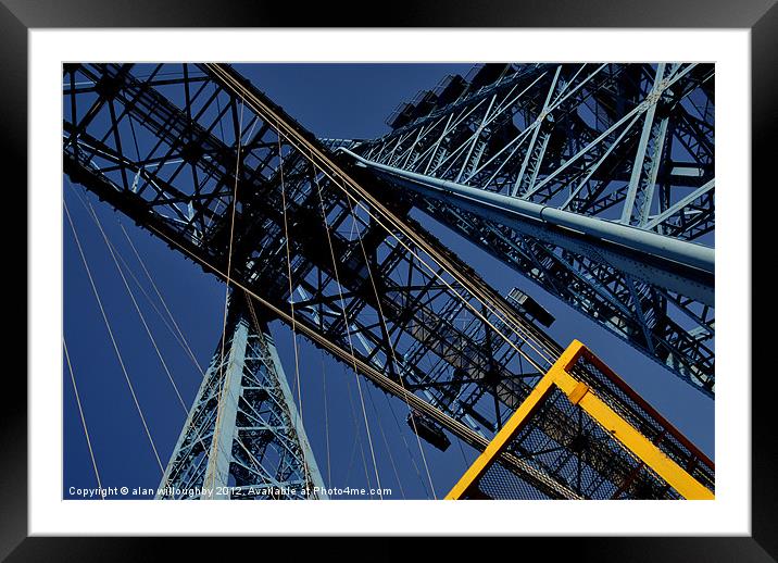 The Transporter Bridge Framed Mounted Print by alan willoughby