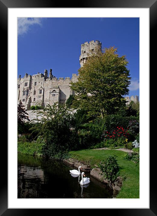 Warwick Castle Framed Mounted Print by Gail Johnson