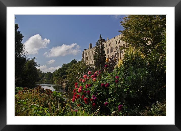 Warwick Castle Framed Mounted Print by Gail Johnson