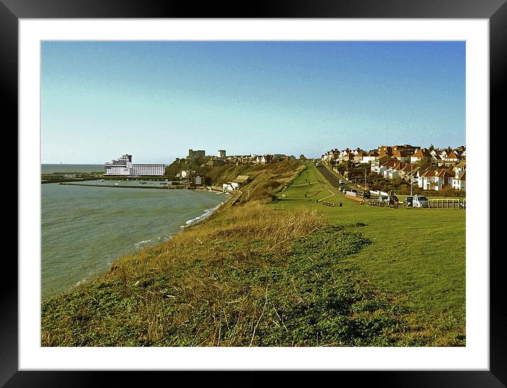 Folkestone Harbour Framed Mounted Print by Derek Vines