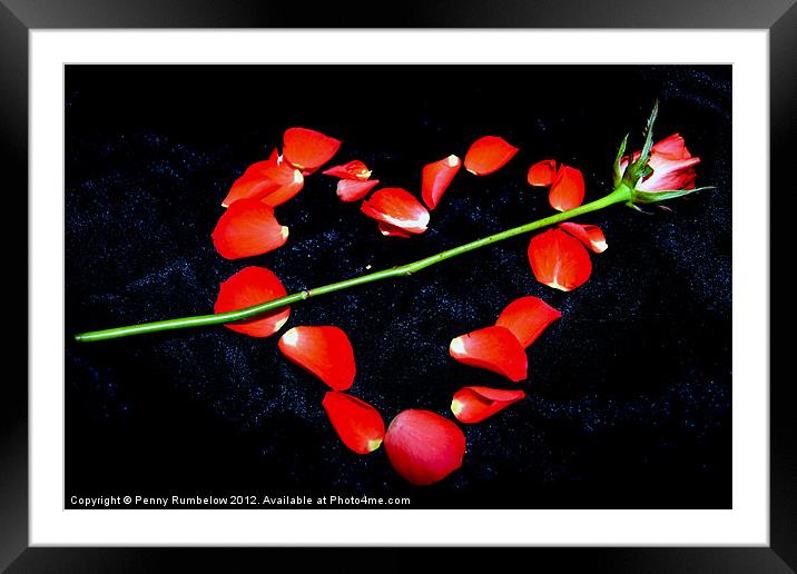 arrow through heart Framed Mounted Print by Elouera Photography