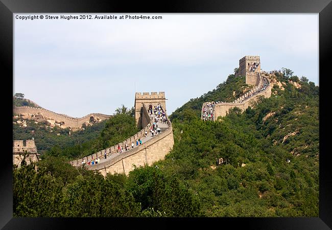 The Great Wall of China Framed Print by Steve Hughes
