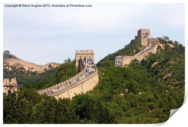 The Great Wall of China Print by Steve Hughes