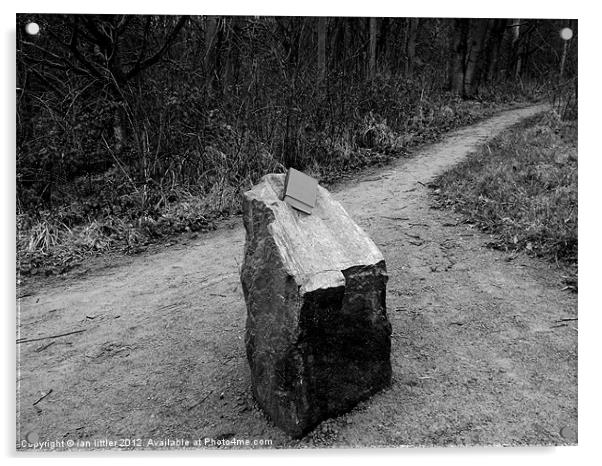 Reading Stone Acrylic by ian littler