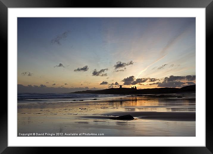 Embleton Bay Sunrise Framed Mounted Print by David Pringle