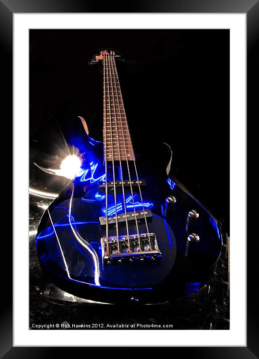 Turn up the Bass Framed Mounted Print by Rob Hawkins