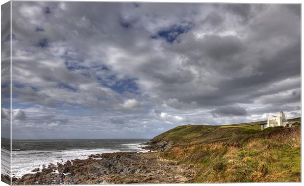 White House on Baggy Point Canvas Print by Mike Gorton