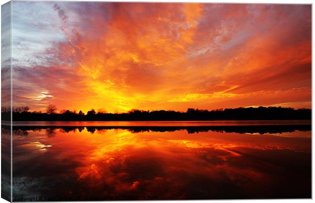 Amazing sunset Canvas Print by Sam  Glover