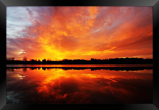 Amazing sunset Framed Print by Sam  Glover