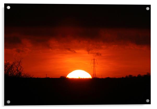 Sunset Sky Acrylic by Ross Redman