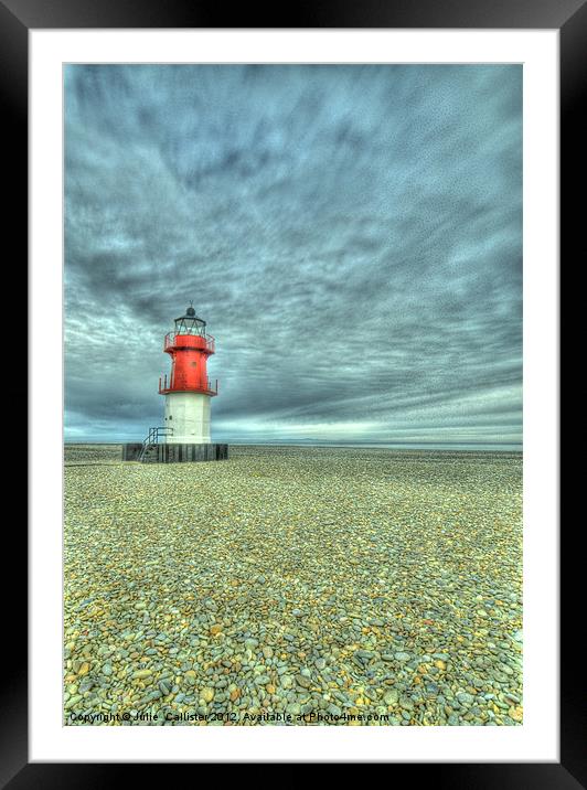 Little Willy Lighthouse Piont of Ayre Framed Mounted Print by Julie  Chambers