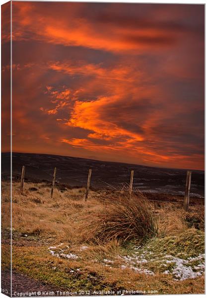 Lammermuir Hills Sunrise Canvas Print by Keith Thorburn EFIAP/b