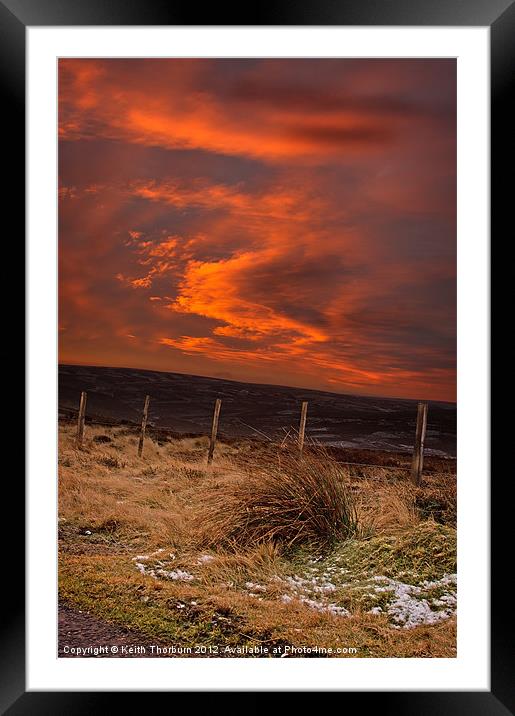 Lammermuir Hills Sunrise Framed Mounted Print by Keith Thorburn EFIAP/b