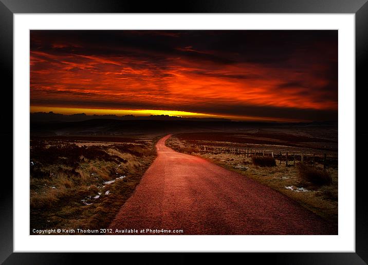 Lammermuir Hills Sunrise Framed Mounted Print by Keith Thorburn EFIAP/b