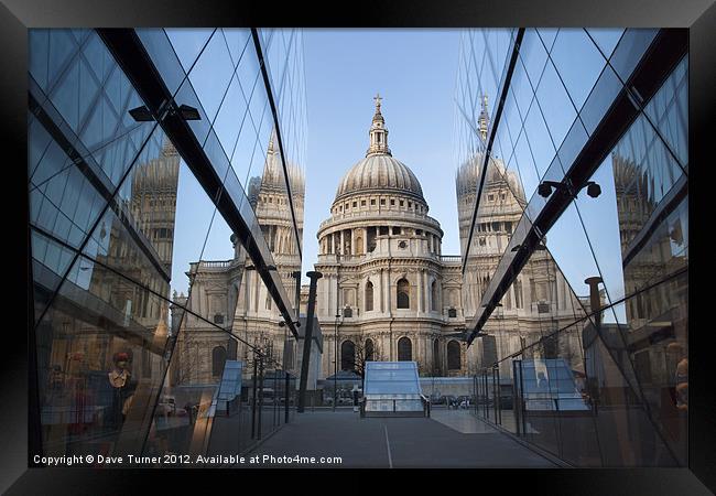 St. Pauls Cathedral, London Framed Print by Dave Turner