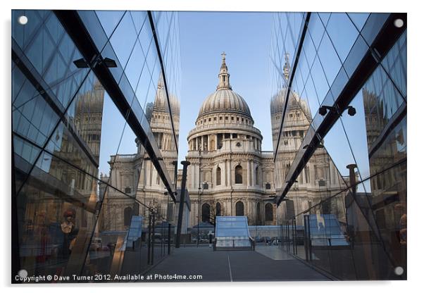 St. Pauls Cathedral, London Acrylic by Dave Turner