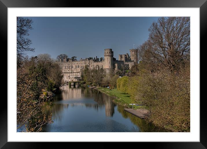 View of Warwick Castle Framed Mounted Print by Gail Johnson