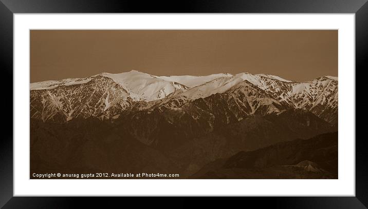 mountains Framed Mounted Print by anurag gupta