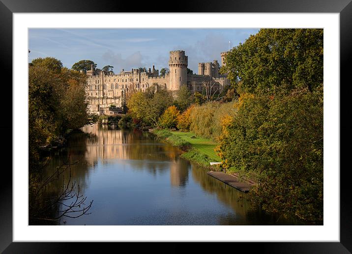 Warwick castle Framed Mounted Print by Gail Johnson