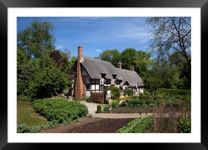 Anne Hathaway's Cottage Framed Mounted Print by Gail Johnson