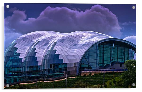 The Sage Building Gateshead Acrylic by John Ellis