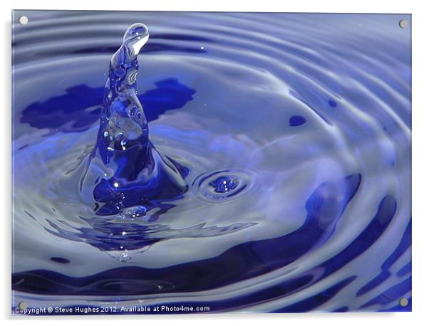 Virgin Mary water splash Acrylic by Steve Hughes
