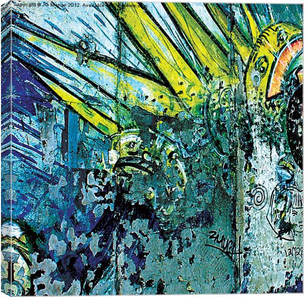 Berlin Wall Number 1 Canvas Print by JG Mango