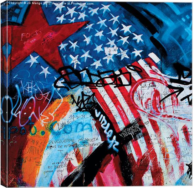 Berlin Wall Number 2 Canvas Print by JG Mango