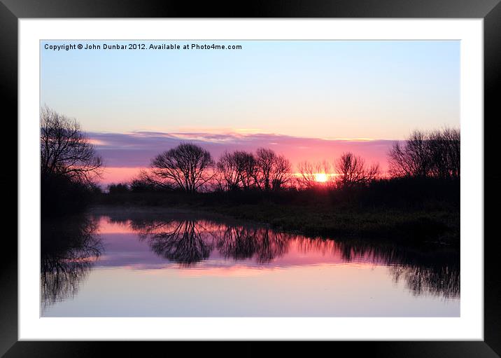 A Moment of Sunrise Framed Mounted Print by John Dunbar