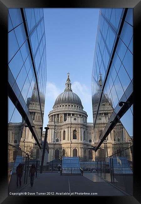 St. Pauls Cathedral, London Framed Print by Dave Turner