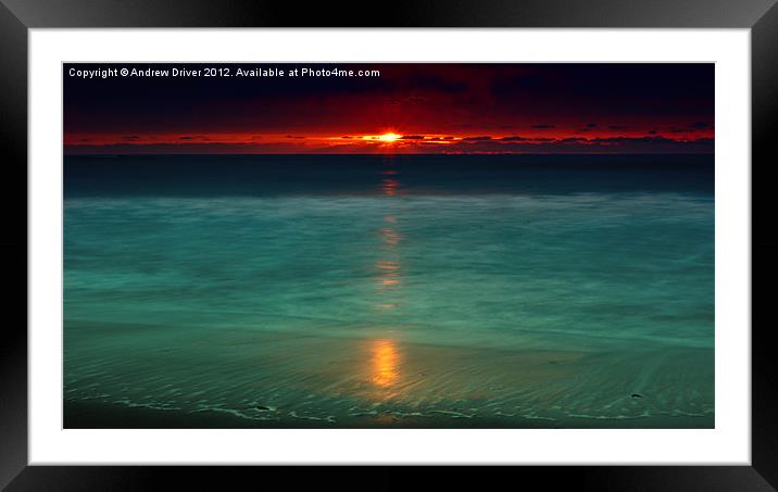 Mystic tide Framed Mounted Print by Andrew Driver